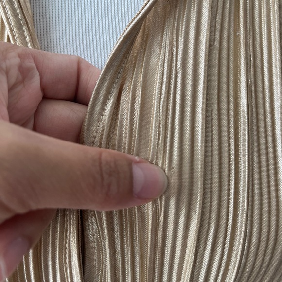 Rachel Zoe Plisse Pleated Long Sleeve Blouse XL - Picture 8 of 8